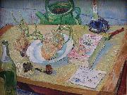 Still life with a plate of onions Vincent Van Gogh